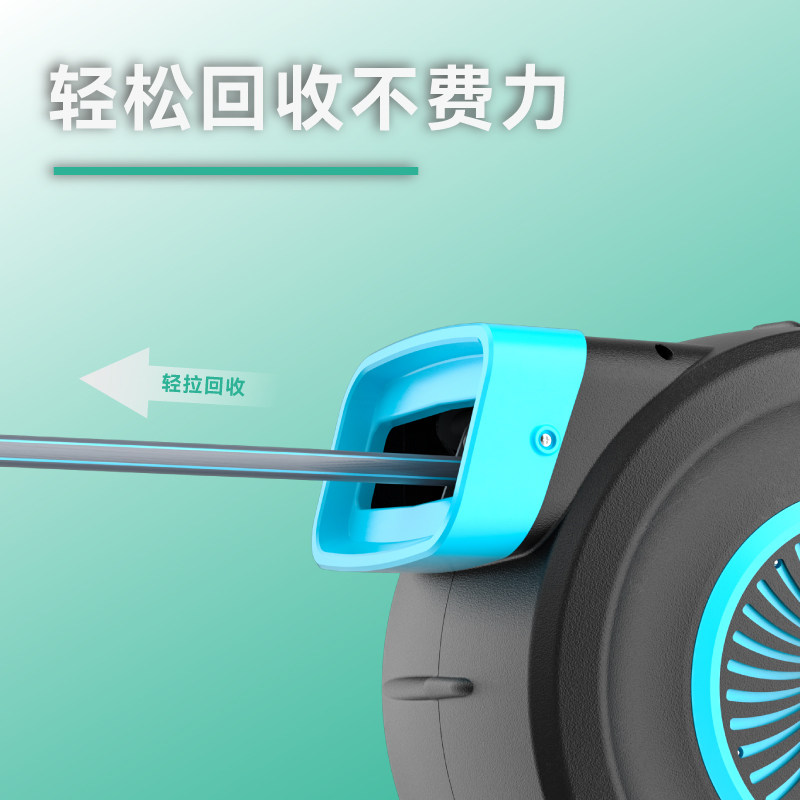 谢冰燃自动伸缩回收水管车架花园浇花浇水喷头水枪收纳层架卷管器