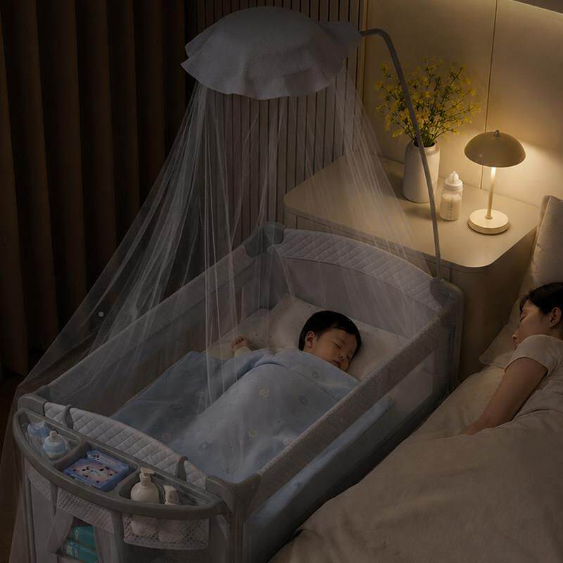 婴儿床可移宝HHF-2529动可床折叠拼接大篮多功能尿布台储物收纳哄