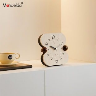 Mandelda客厅家居饰品入户玄关装饰摆件电视柜酒柜桌面摆放式时钟