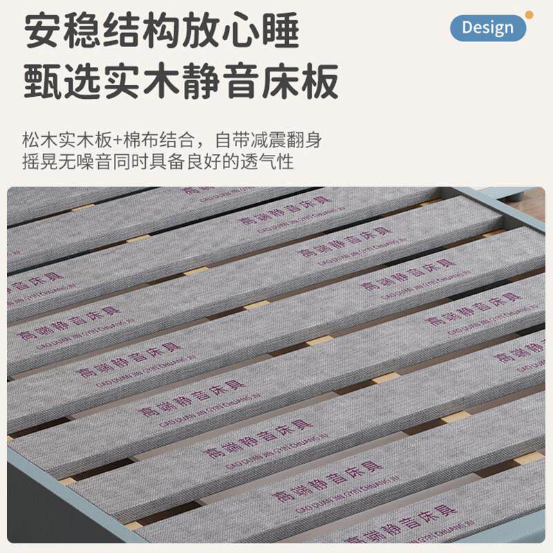 童软包床简约现儿1.2m单人皮床卧室小户代5型1.AA--24723米男孩女