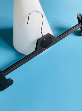 商超展示裤夹防滑无痕裤架黑色裙夹子可移动塑料衣架家用晾晒36CM