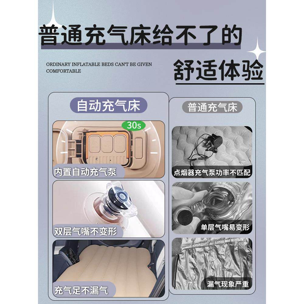 25自大帕22萨特汽车动充气床垫Pro后座床,众汽睡眠垫,特殊车改