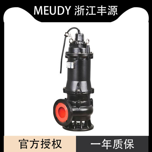 浙江丰源泵业污水泵380v切割抽粪排污泥沙污水污物高扬程潜水泵吸