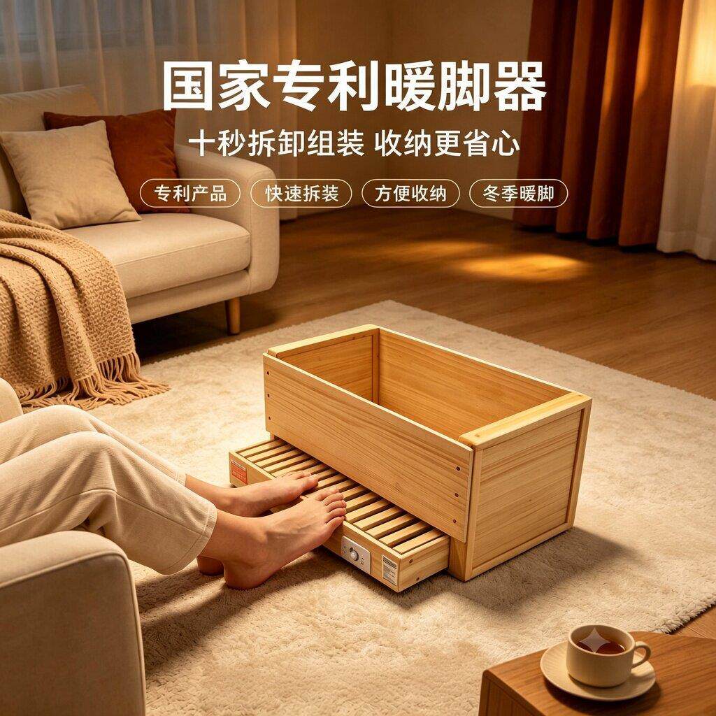 箱实木脚器暖电火桶电411火用家取暖器烤火炉暖脚单人火桶深桶可