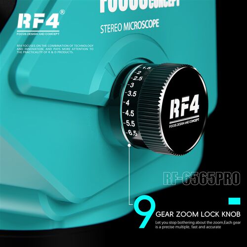 RF4显微镜双目三目7-65倍高清目镜连续变焦手机维修主板电路板rf4