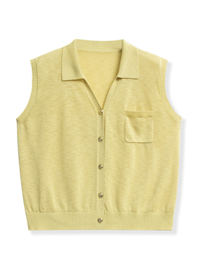 【花花推荐】时尚百搭清新针织背心马甲4558-361-B370