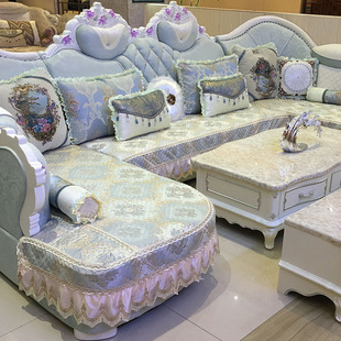 沙发垫 欧式 四季u型通用防滑订做定制沙发套罩 全包 可拆洗全盖