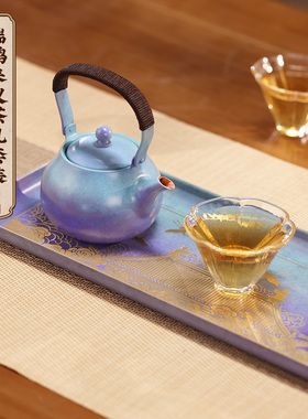 朱炳仁铜 瑞鹤来仪茶礼套装手工铜壶单人便携泡茶壶功夫茶具