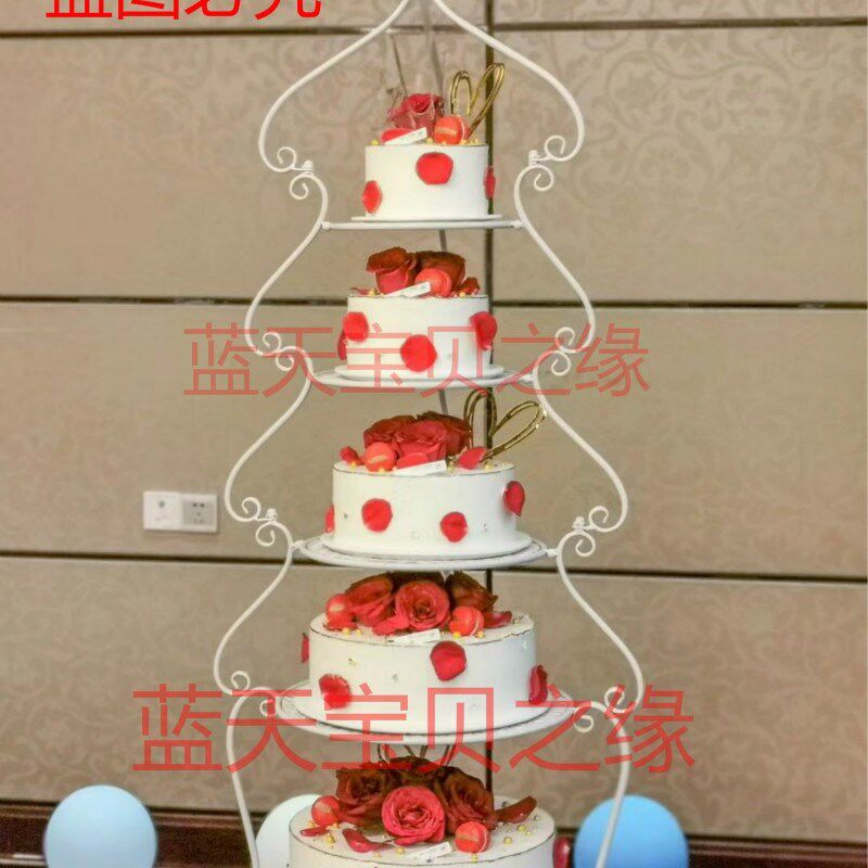 欧式创意新款多层蛋糕架子酒店婚庆婚礼生日寿宴蛋糕店橱窗展示架