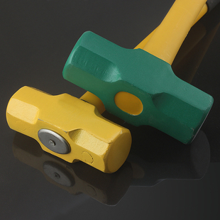 飞豹八角锤重型石工锤大号铁锤砸墙12磅八角锤子 钢条锤柄铁榔头