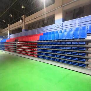 供应体育场馆伸缩看台椅篮球馆室内外活动椅折叠翻板观众座席椅