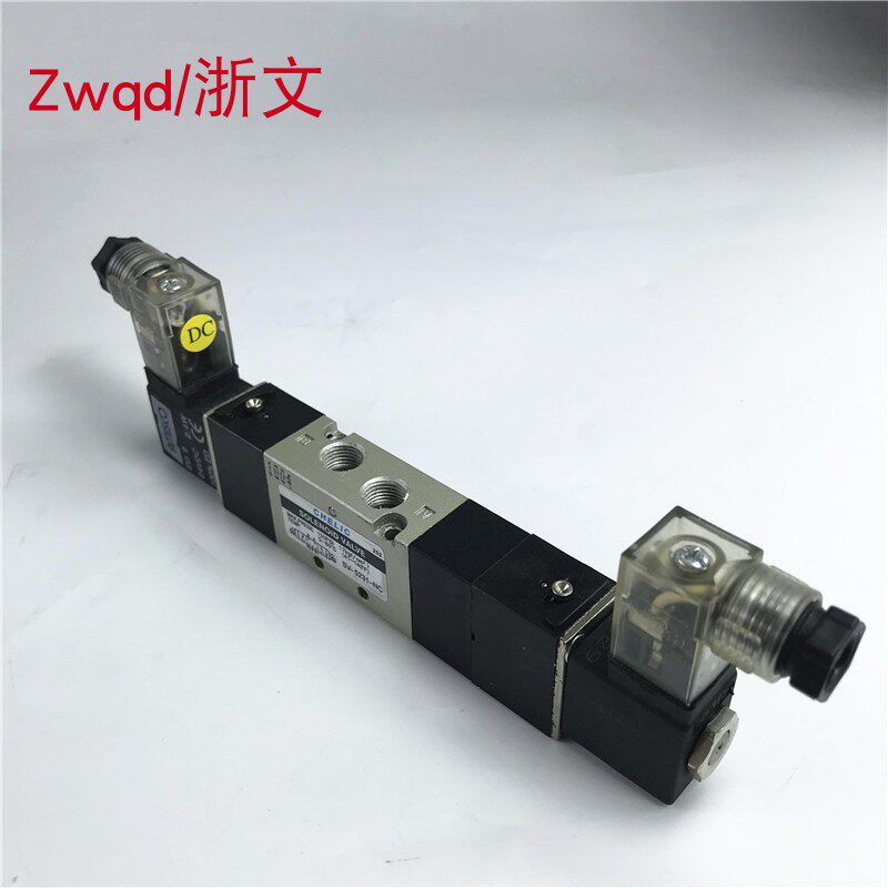 气立可CHELIC双头中封电磁阀SV-5231-NC-KL DC24 AC220V三位五通