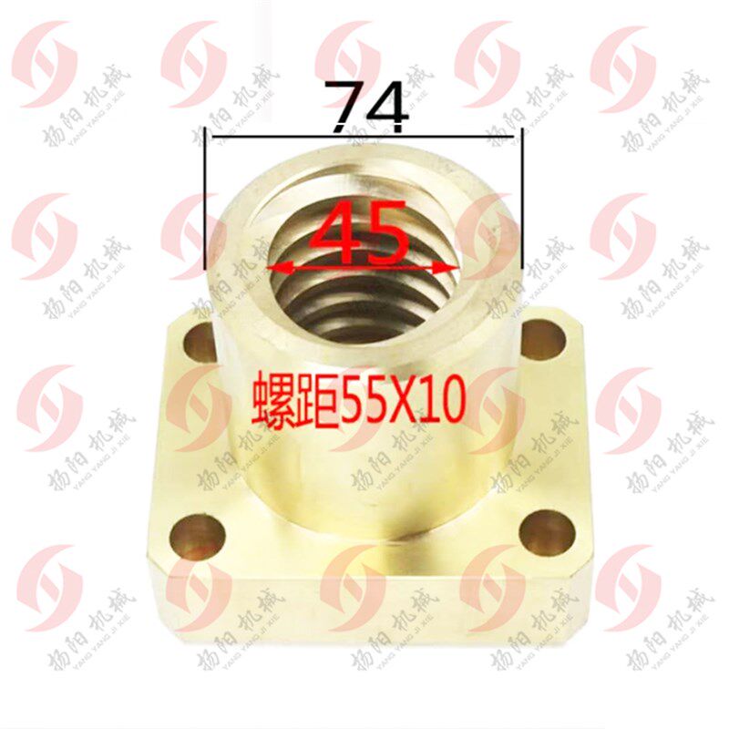 昆明镗床配件TM619/TM6113铜螺母25025 高98 螺距T55*10 镗床罗母