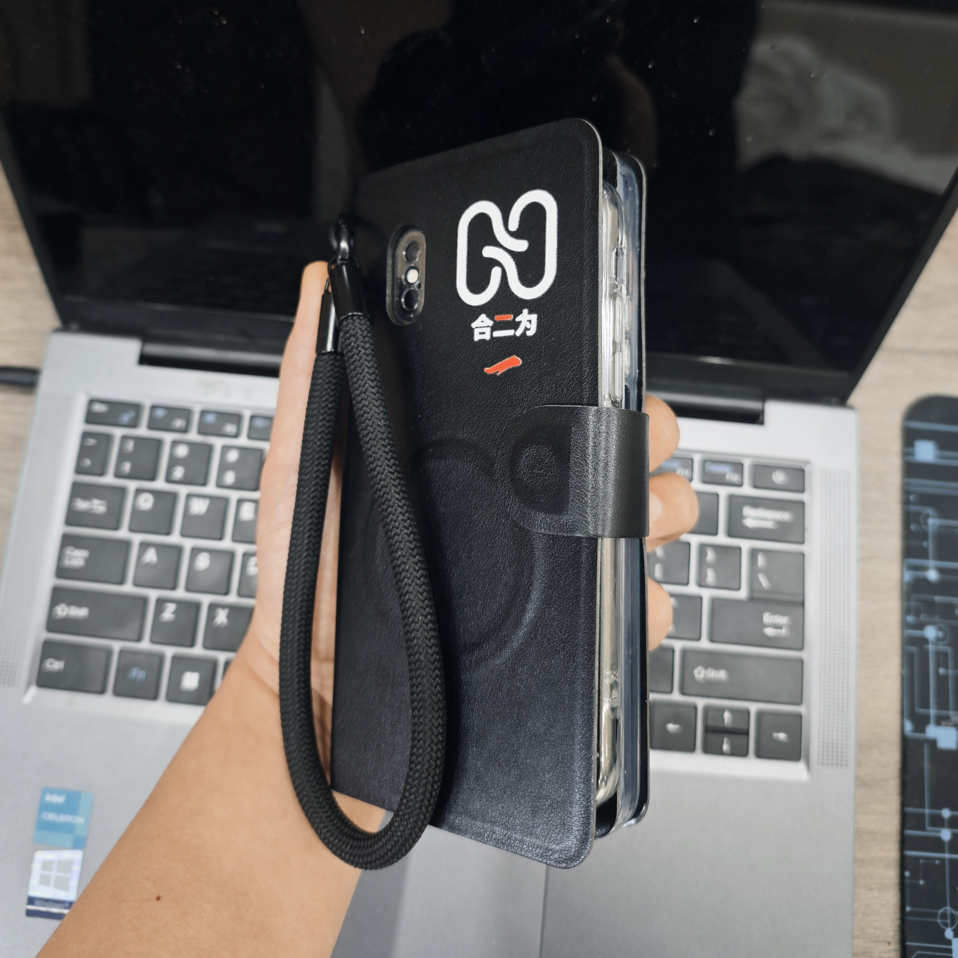能装2个手机的手机壳定制款可磁吸无线充电双手机包二合一手机套