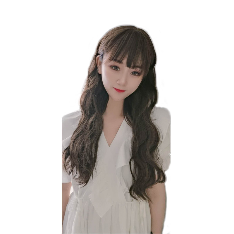 羊毛卷假发自然女长发蓬松玉米烫泡面卷发片韩国网红长大波浪卷发
