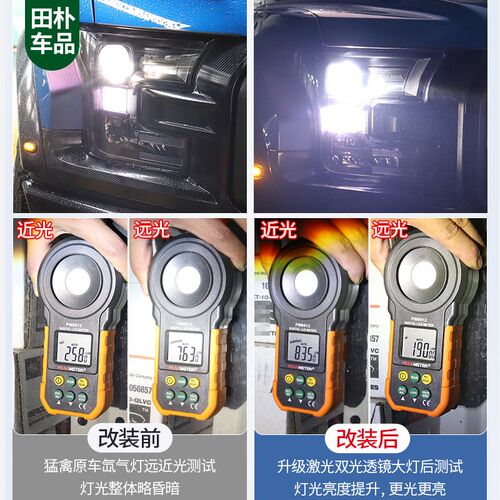 猛禽F150改装专用激光大灯 17-19款F150LTD高亮透镜大灯升级