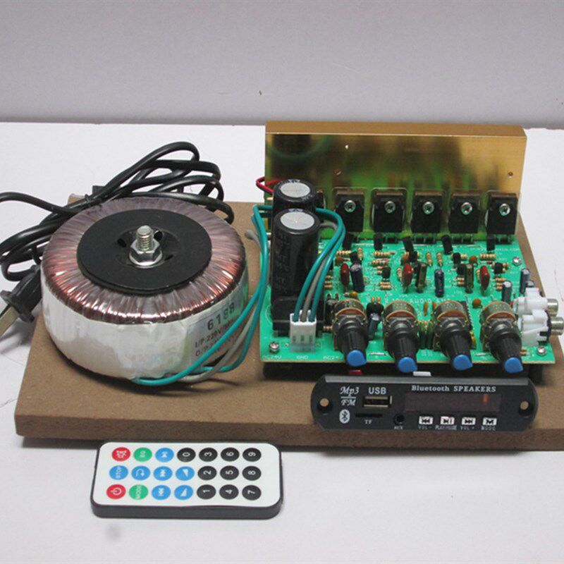 大功率300W重低音2.1大功率插卡带拆机对管3声道音响功放主板