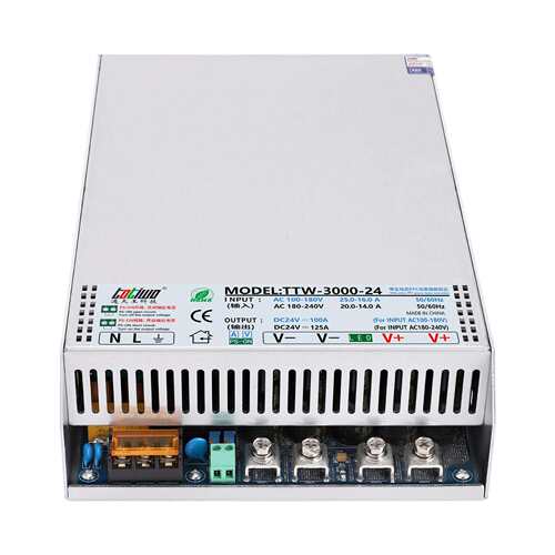 100-240VAC功率因数校正PFC功能DC355V360V365V2500W3000W电源