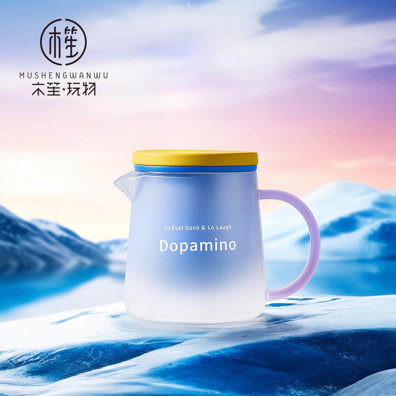 木笙玩物高颜耐值多巴胺玻璃水泡茶壶高温单壶茶公SJU分离办室花