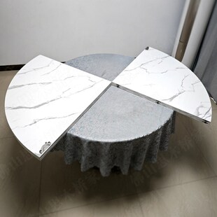 16人四分可折叠圆桌面4折圆桌台面板餐桌圆形家用大圆桌