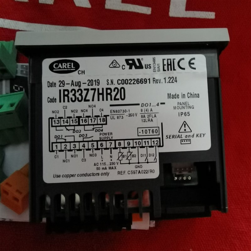 意大利卡乐温控器 IR33Z7HR20  220V  4继电器