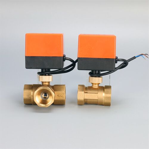 220V二三通24V电动球阀4分6分1寸2寸DN15 20 25 32 40 50三线二控