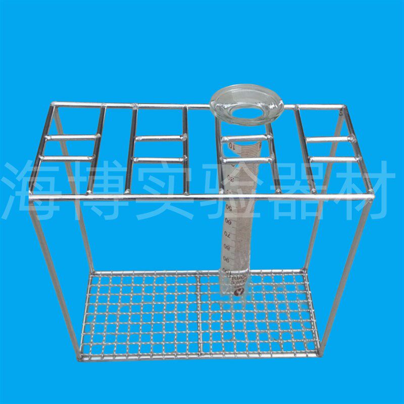 不锈钢量筒架量筒沥水架倒置架 2/4/ 6/10孔10/50/100/500/1000ml