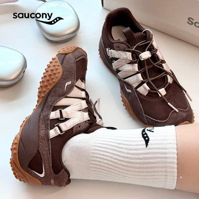 Saucony索康尼女鞋SURGE SPIKES 80S 复古时尚运动鞋潮流休闲鞋女