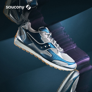 Saucony索康尼TRAINER 80X时尚复古男鞋低帮网面运动鞋轻便休闲鞋