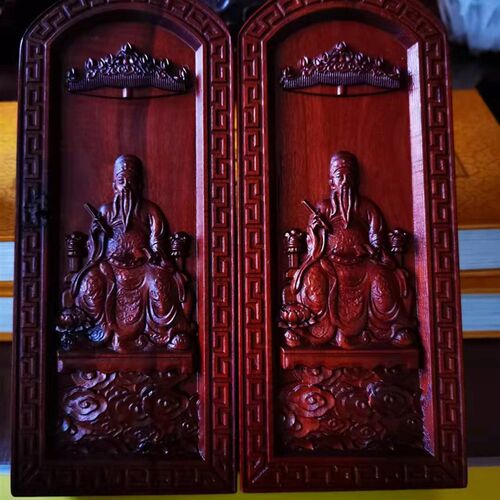 三清令牌鸿钧老祖令牌天然雷击枣木保真手工精雕家居摆件道家令牌