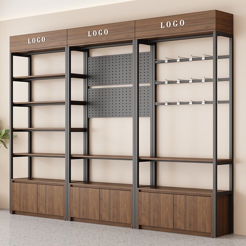 产品展示柜超市烟酒便利店样品陈列宠物零食文具理发置物多层货架