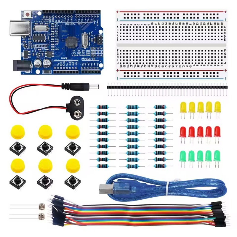 Starter Kit UNO R3 mini 13合1套件  入门套件迷你面包板LED跳线