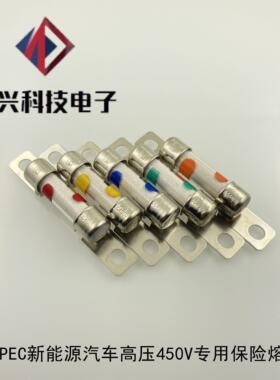 PEC进口EVFG新能源高压450V电动车汽车20A30A40A50A保险丝保险片