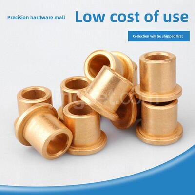 粉末冶金含油轴承与台阶法兰挡板内径4-12mm铜衬套导套自润滑铜套