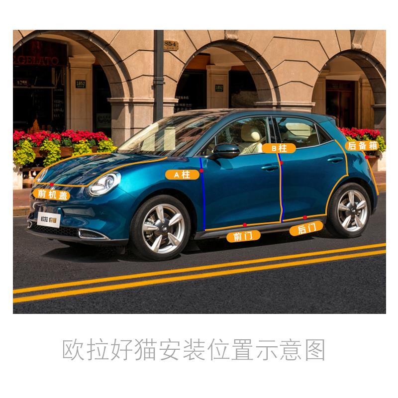 长城欧拉黑猫白猫好猫专用内外双封密封条全车门隔音改装配件装饰