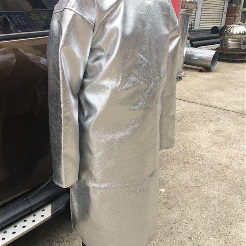 劳卫士隔热服耐高温反穿衣镀铝防火围裙1000度冶冻炉工隔热衣012A