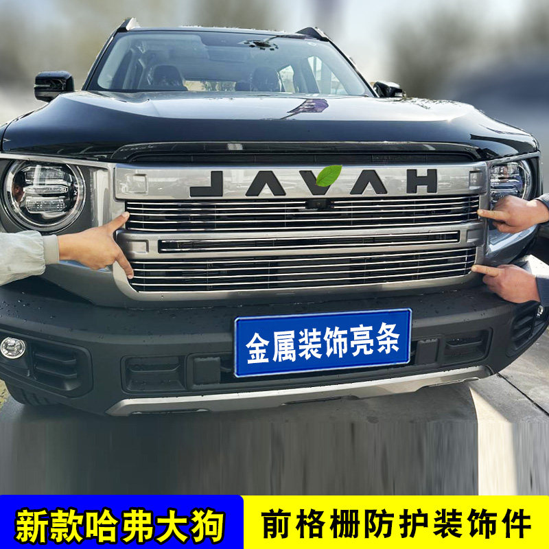2024款哈弗大狗中网改装装饰条 前脸保险杆专用爆改汽车用品防虫
