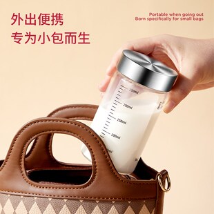 牛奶专用瓶玻璃酸奶热鲜奶装奶粉的瓶子微波炉可加热儿童喝带刻度