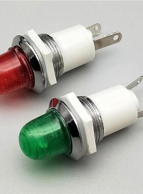 10个16mm电源信号指示灯XD0 XD1 DH16 6V 12V 24V圆形孔非LED红绿