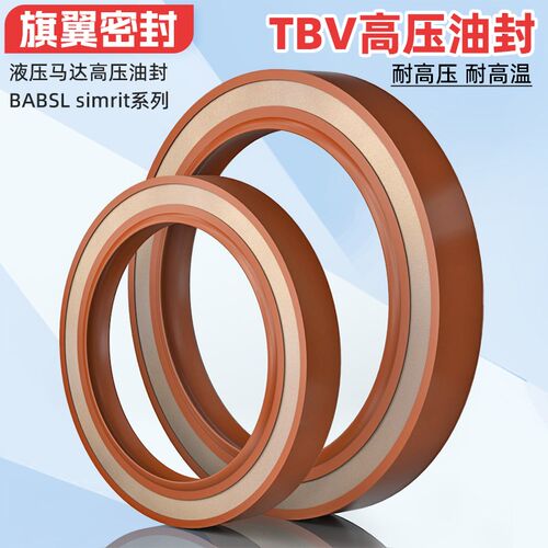 CFW BABSLsimrit氟胶骨架油封内径8~28.97高压液压机器马达油封
