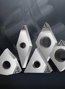 金刚石PCD断屑槽刀片VCGT160404开槽镜面车刀CCGT09T304宝石刀头