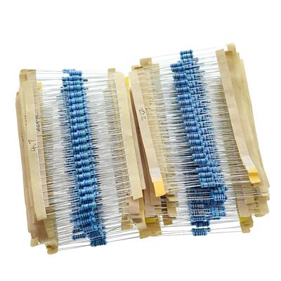 1120Pcs 1/2W 0.5W 1% 1R-2.2M 欧姆56种金属薄膜电阻套装