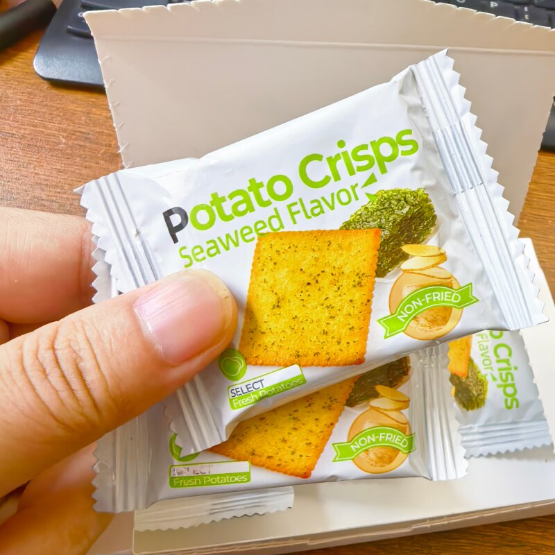 potato crisps饼干C2海苔番茄味脆纸薯片饼干小吃薄饼休闲食品