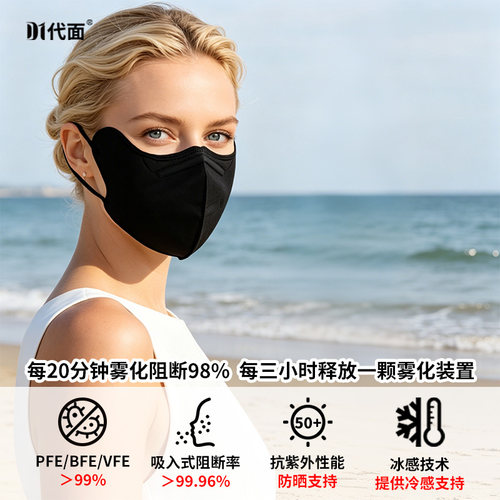 代面抗紫防晒口罩双防口罩
