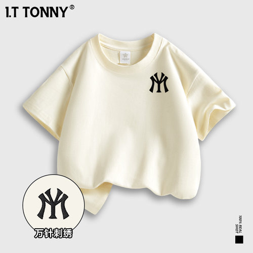 潮牌I.T TONNY官方夏季男女中大童卡通印花儿童宝贝短袖T恤上衣SM