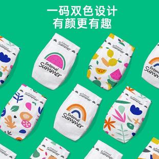 盛夏光年 夏日么么茶系列宝宝拉拉裤植物纤维婴儿学步裤尿不湿