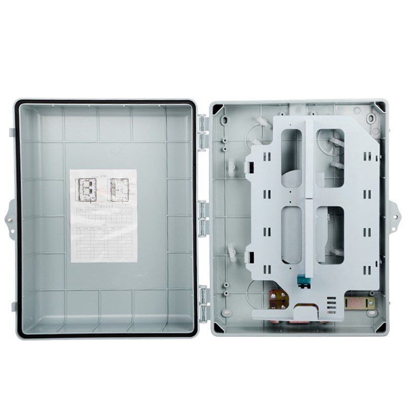 72芯光纤分纤箱1分64芯光分路器箱室外防水FTTH楼道壁挂抱杆96芯