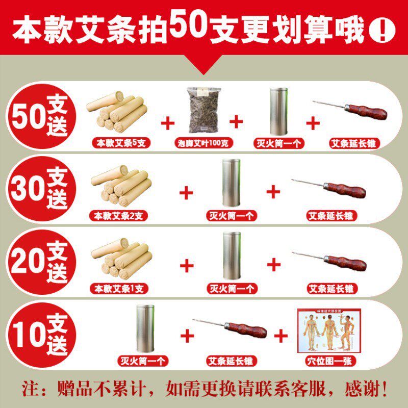 雷火灸加粗艾条4cm大艾条五年陈手工蕲艾40mm悬灸艾条艾灸馆