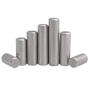 304不锈钢圆柱销1/1.5mm定位销Φ2.5固定销钉2实心M3*4x5x6x12x20