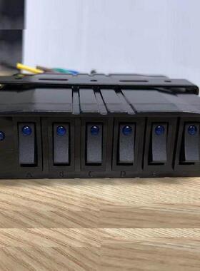 厂供12V船舶汽车4路 6位3PIN开关带面板控制系统含配线组合装面板